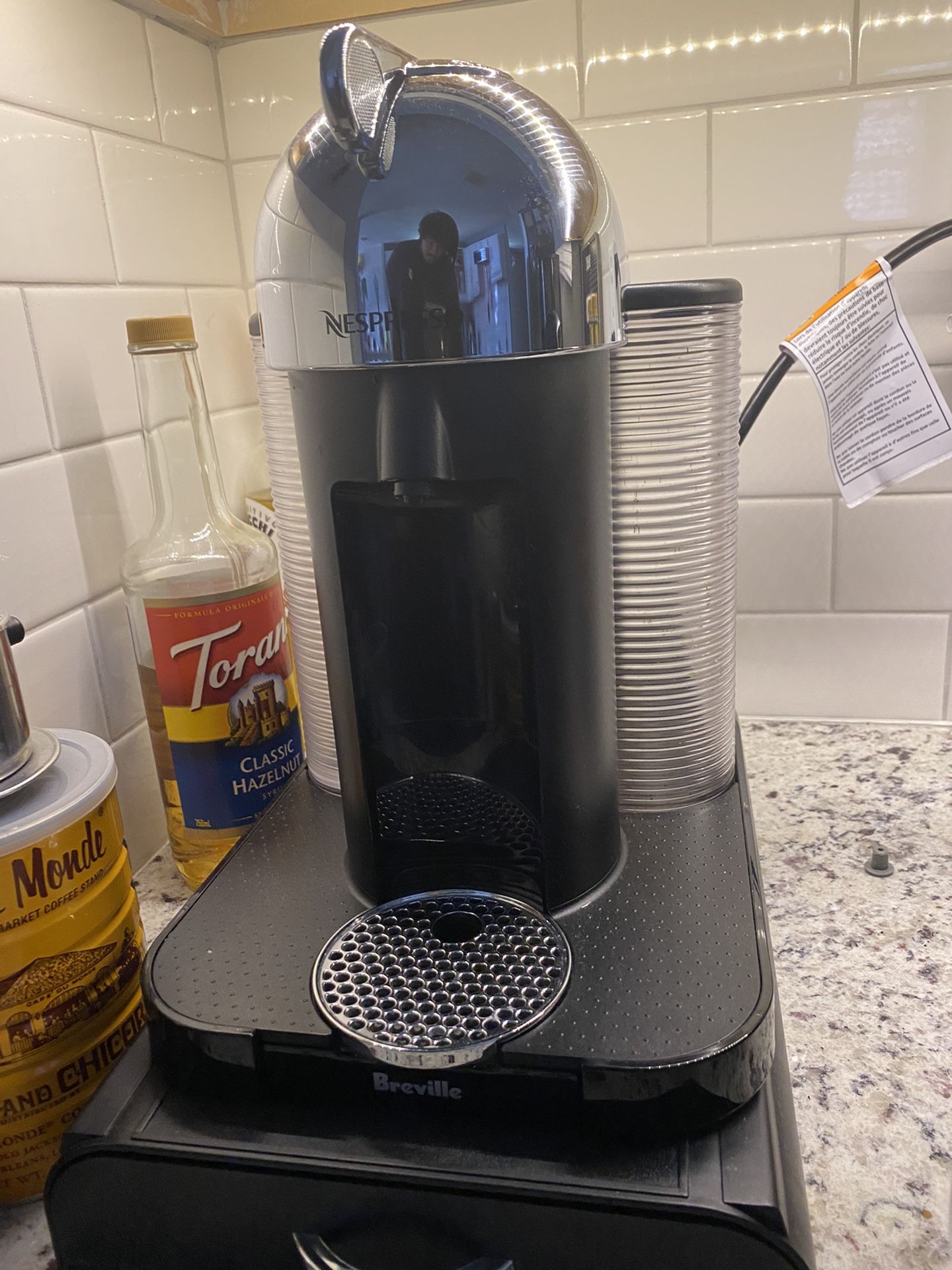 Breville nespresso machine coffee cafe espresso