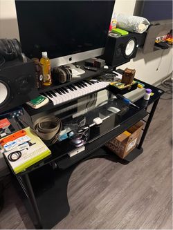 Studio equipment including iMac