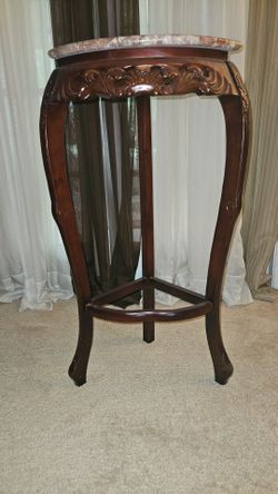 Marble top Corner Table