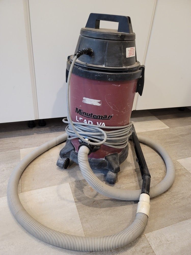 Minuteman Lead Vacuum Canister 6 Gallon Commercial HEPA Filter