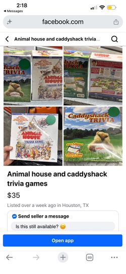 Vintage Animal House & Caddyshack Trivia Games