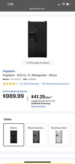 Refrigerator - Frigidaire - 25.6 Cu. Ft.