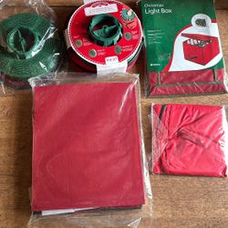 Light And Ornament Storage/ Holiday Decor