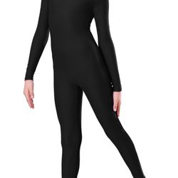Aoylisey Girls Full Body Long Sleeve Unitard Small