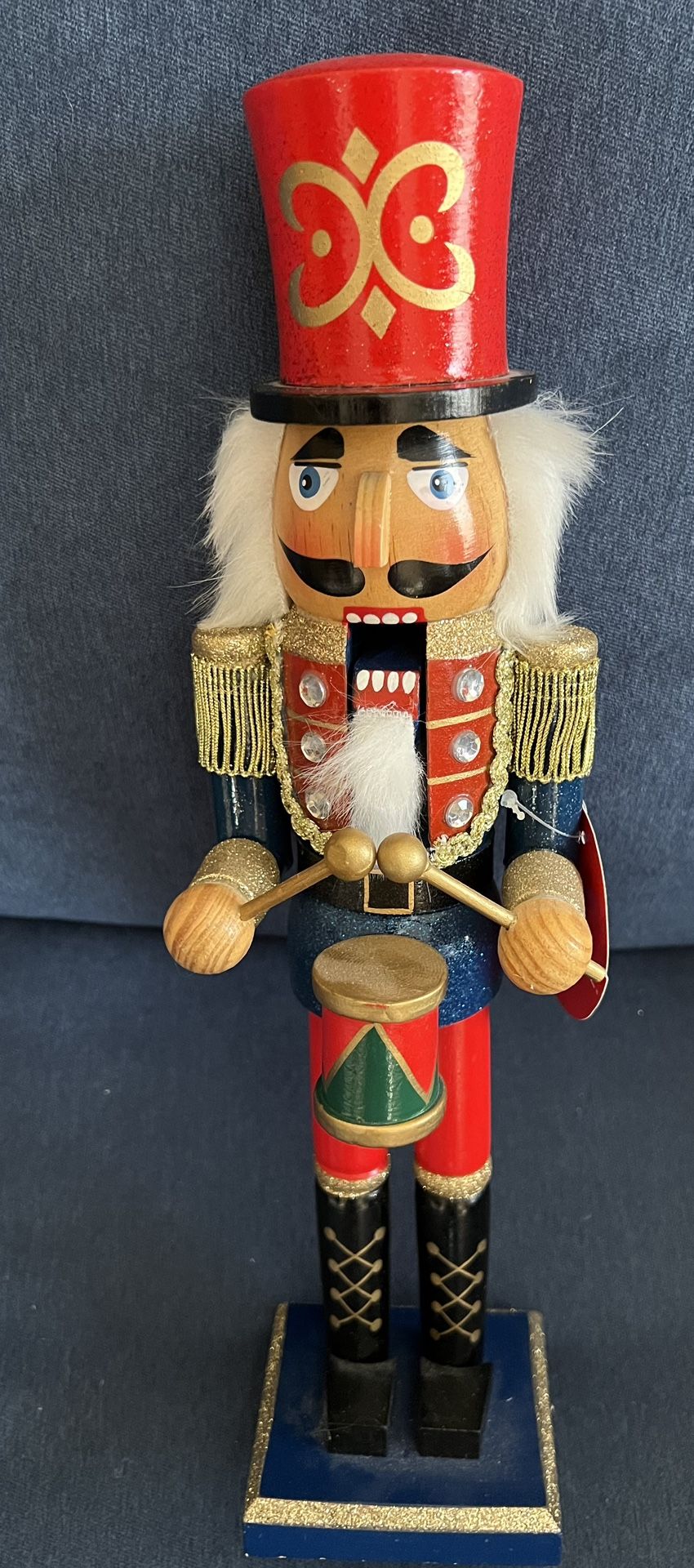 15” Nutcracker Drummer Soldier Home Decor Figure