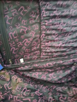 Black and Pink Monogram Print Luggage