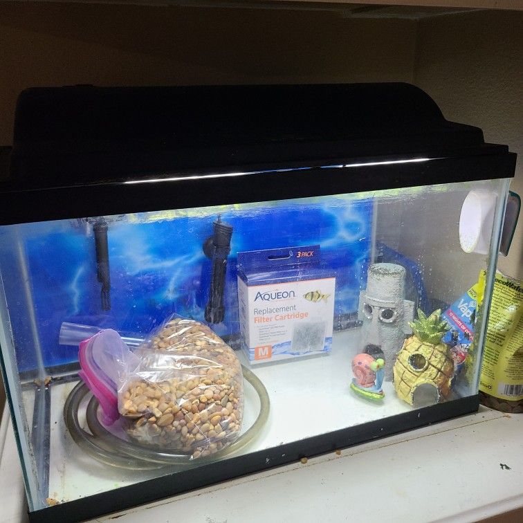 10 Gallon Aquarium Setup - Complete