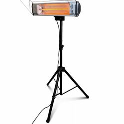 Heat Storm Tradesman 1500-Watt Electric Outdoor Infrared Quartz Portable Space Heater with Tripod, 