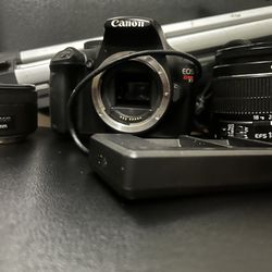 Canon EOS t3 DSLR Camera W/ Lenses & Accesories