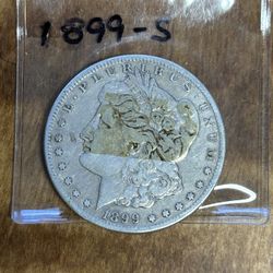 1899 S Morgan Silver Dollar.    90% Silver 