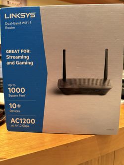 Linksys AC1200 Dual Band Wi-fi 5 Router