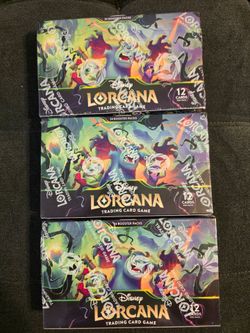 Disney Lorcana attack of the vine booster boxes