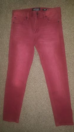 Red coloured Mens Skinny Jeans