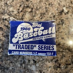 1988 Topps Baseball Picture Cards “Traded Series” 