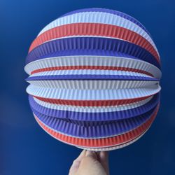Fourth Of July Paper Lantern Balls 10 Pc 