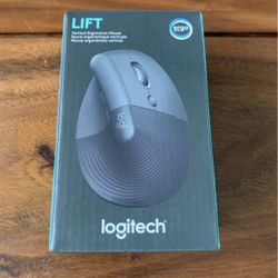 BRAND NEW SEALED Logitech - Lift Vertical Wireless Ergonomic Mouse with 4 Customizable Buttons