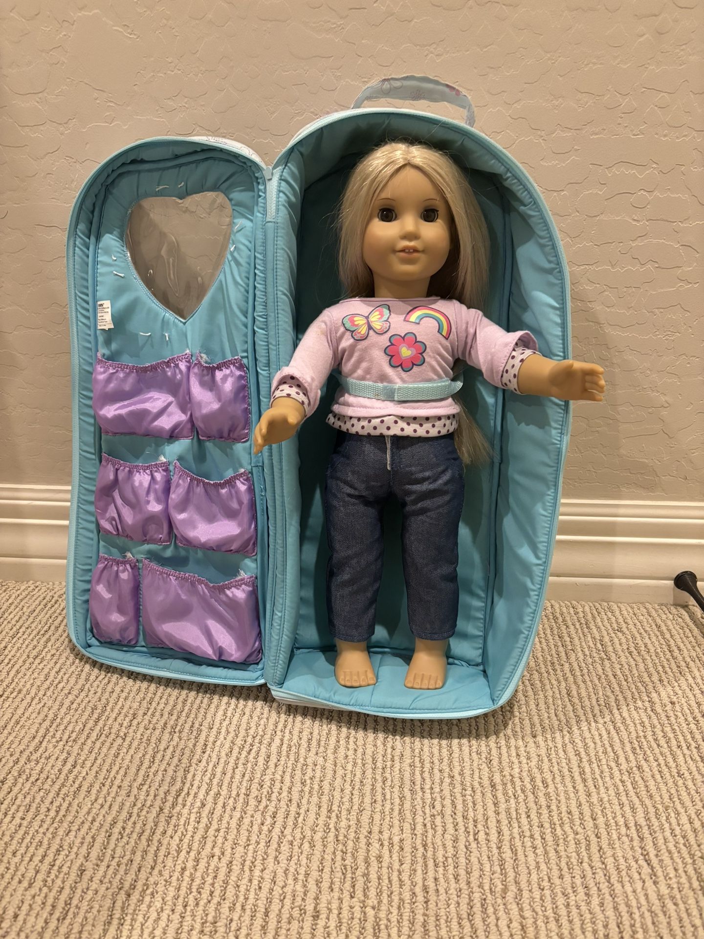 American Girl Doll + Travel Case