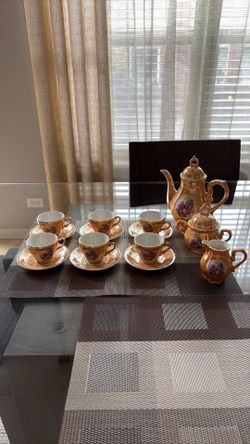 Piece Vintage Made in Japan Lusterware Tea & Coffee Set - Pristine Condition