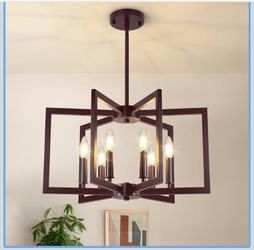 6-light oil rubbed bronze chandelier