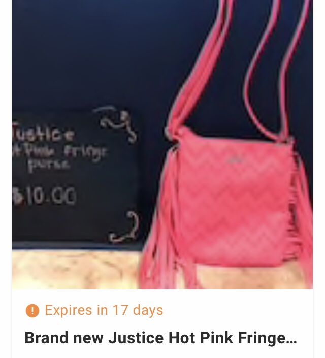NEW Justice Fringe Purse