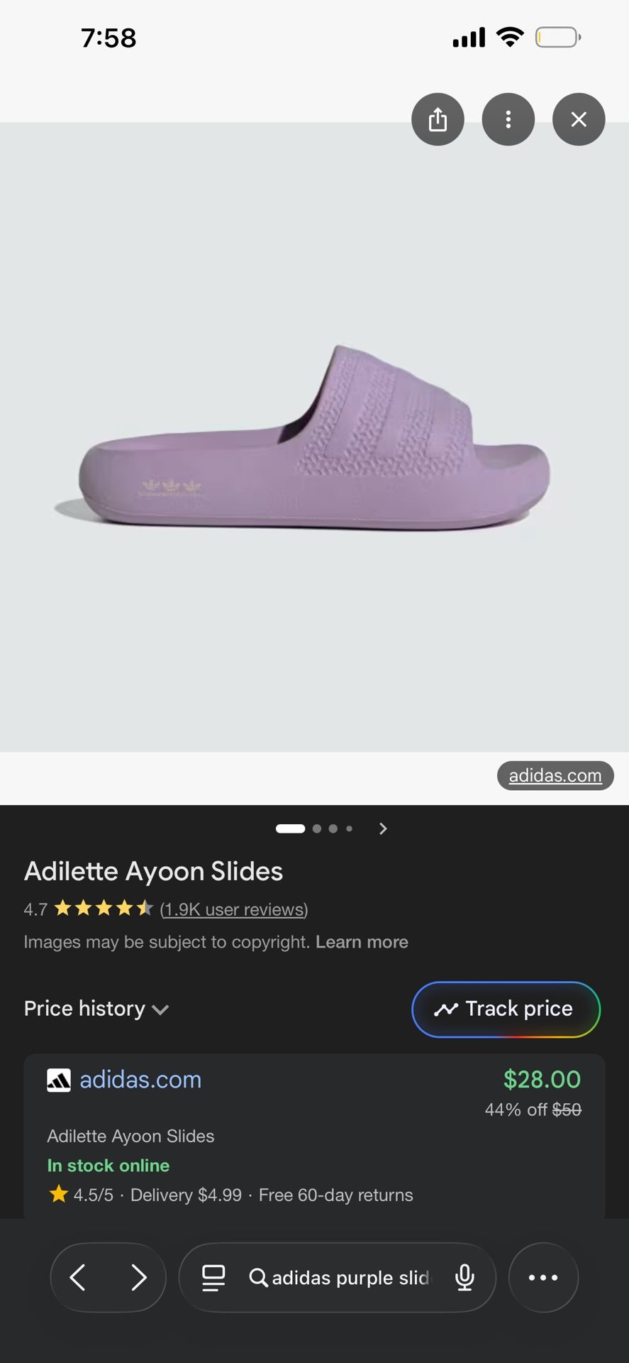 Brand New Adidas slides