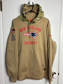 Nike New England Patriots Salute to Service Tan Camo Hoodie NFL Men’s Size XL