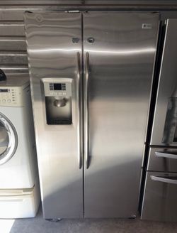 GE Stainless Steel Refrigerator And Freezer