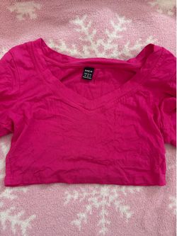 Pink crop top