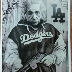 Dodgers  Einstein Marilyn Monroe Posters
