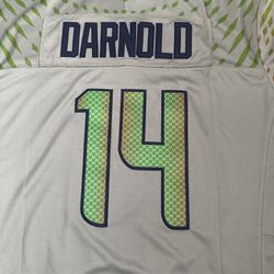 Darnold JSN Men Grey Seahawks Jersey