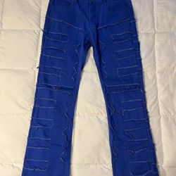 Stacked Jeans (Blue)