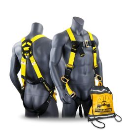 Harness for roofing landscaping