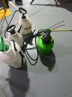 Four pump & spray canisters
