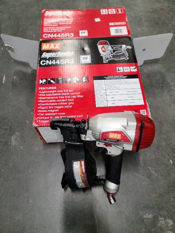 Max Usa Coil Roofing Nailer Max Superroofer CN 445R3