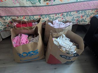 4 full bags of toddler clothes sizes 18 months - 4t
