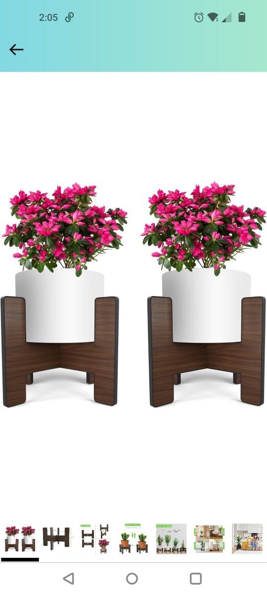 Set Of 2 Potted Plant Holders