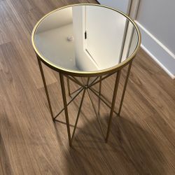 Gold Accent Side Table 
