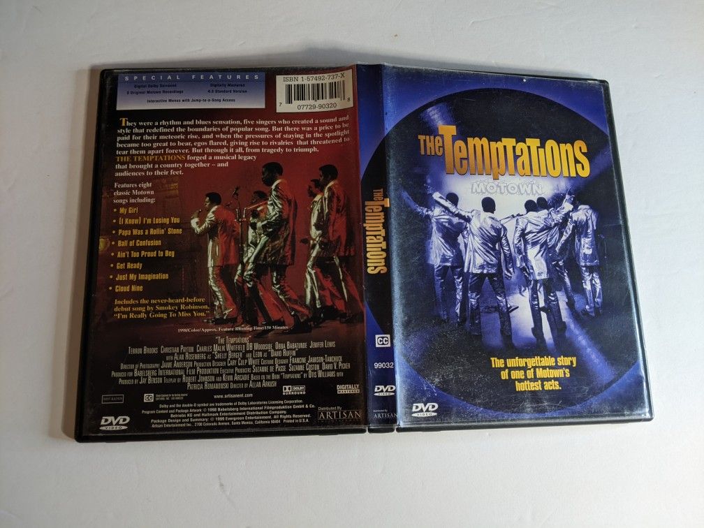 The Temptations MOTOWN DVD More information Below