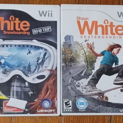 Shaun White Skateboard Snowboarding Wii Video Game Sports Tricks Course 2 Lot