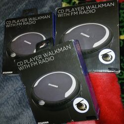 CD PLAYER WALKMAN w/ FM Radio $10 Each  ( New)