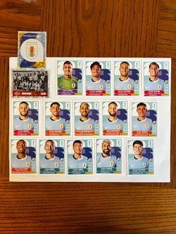 26 Panini Uruguay 17 Stickers Cards