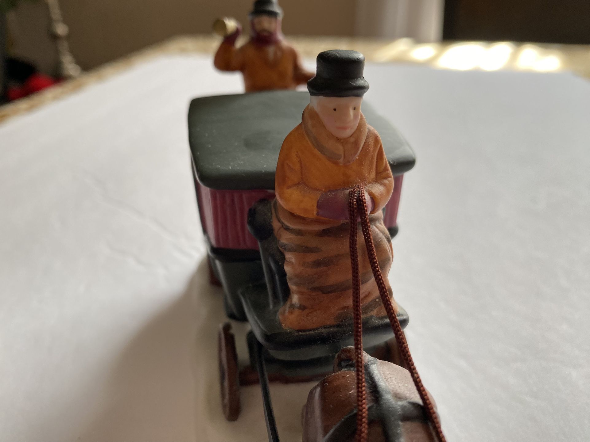 Vintage Department 56 Dickens Heritage Village Collection Dover Horse Carriage 1988