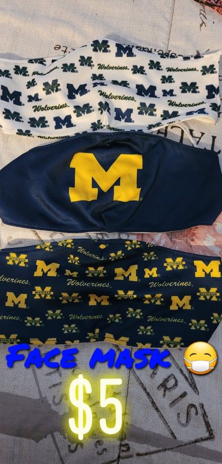 Michigan Wolverines Face Mask