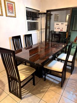 Dinner table and chairs