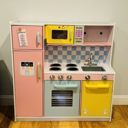 KidKraft Wooden Large Pastel Play Kitchen 