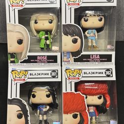 Blackpink Funko Pops - Jisoo, Jennie, Rosé, and Lisa