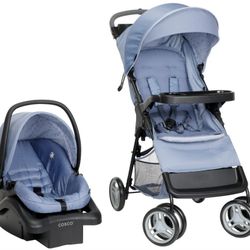 Cosco Kids Lift & Stroll DX Travel System, ChalkBlue