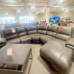 Ashley Reclining Sectional Sofa Couch Nantahala