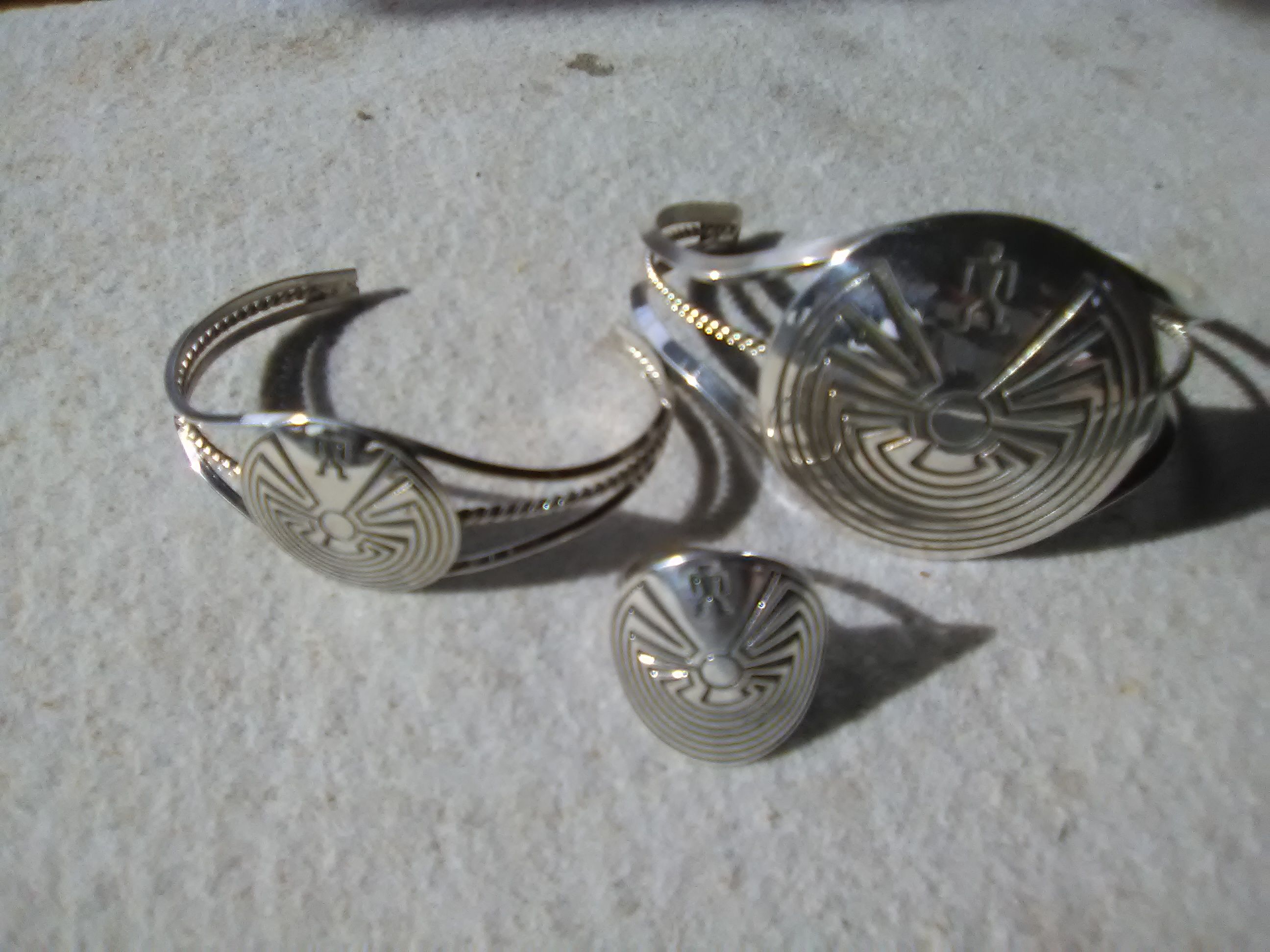 Sterling silver Man in The maze native American