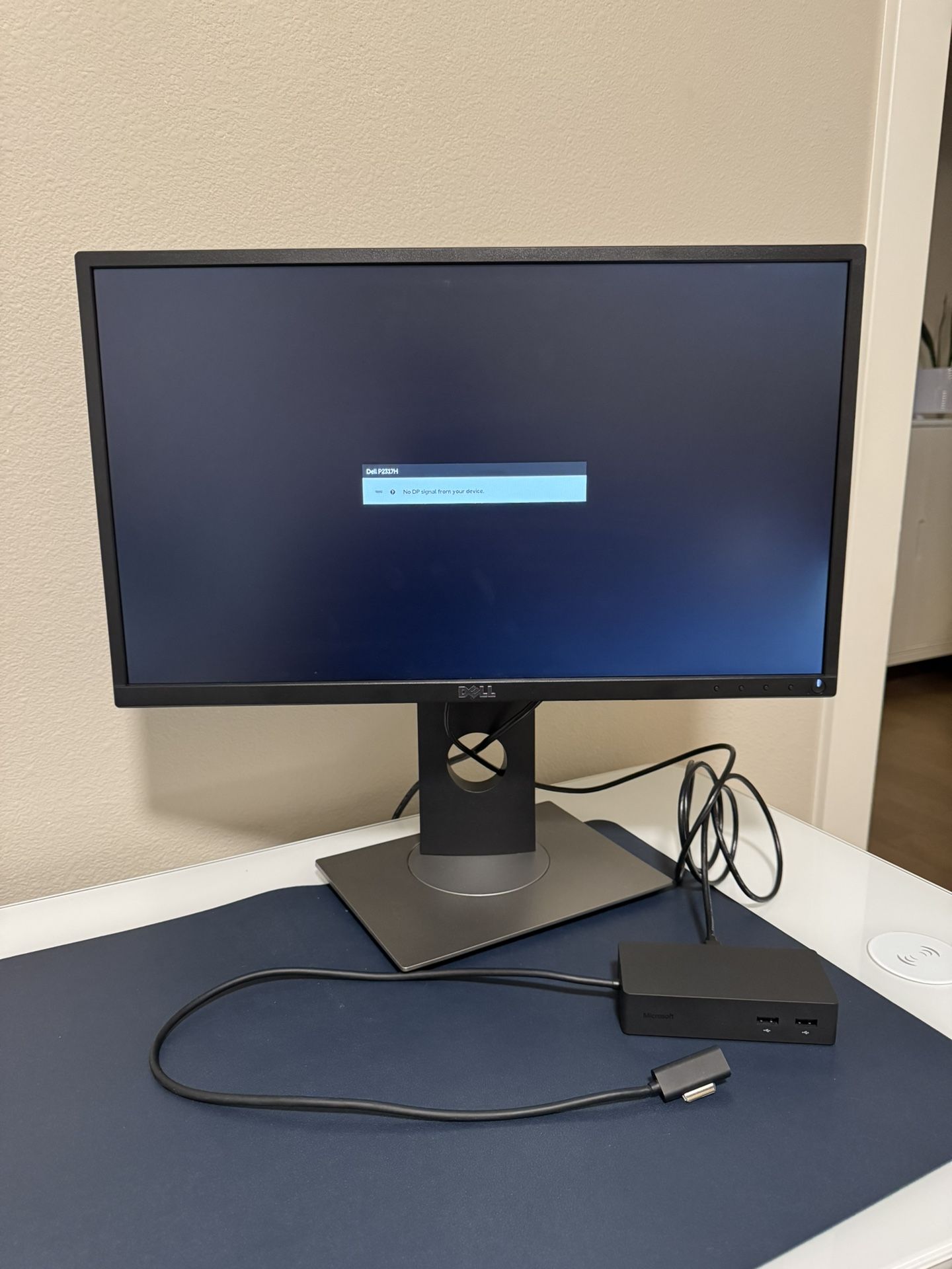 Dell 23” Monitor & Microsoft Surface Docking Station